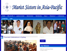 Tablet Screenshot of maristsisters.org